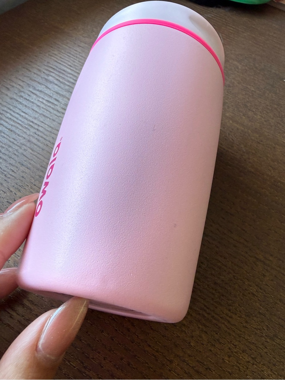 Owala Stainless Steel SmoothSip Slider Travel Mug - Pink (Pucker Up) 12oz - Picture 3 of 16
